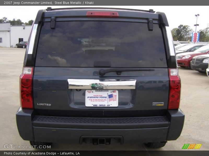 Steel Blue Metallic / Khaki 2007 Jeep Commander Limited