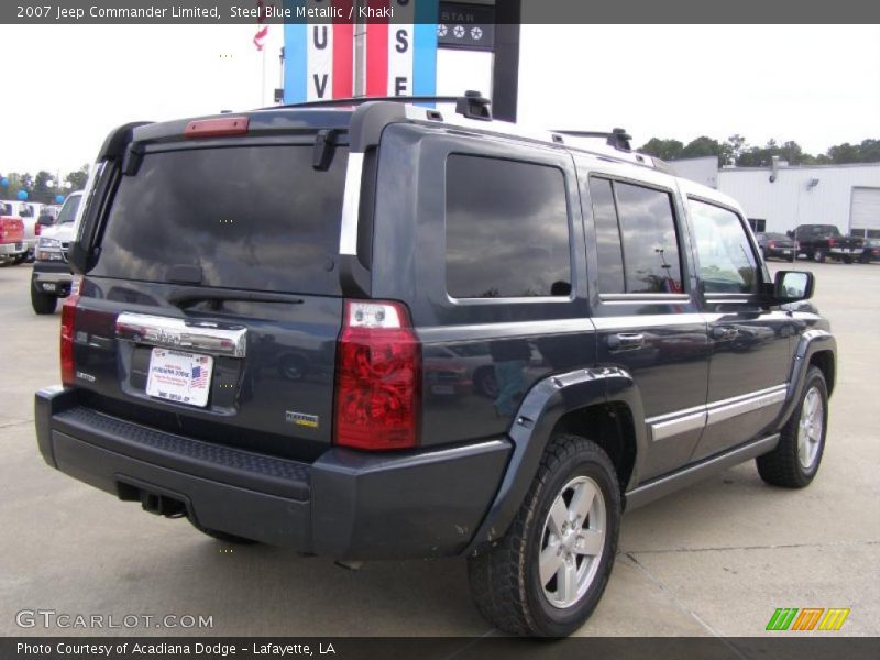 Steel Blue Metallic / Khaki 2007 Jeep Commander Limited