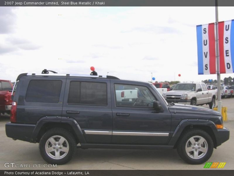 Steel Blue Metallic / Khaki 2007 Jeep Commander Limited