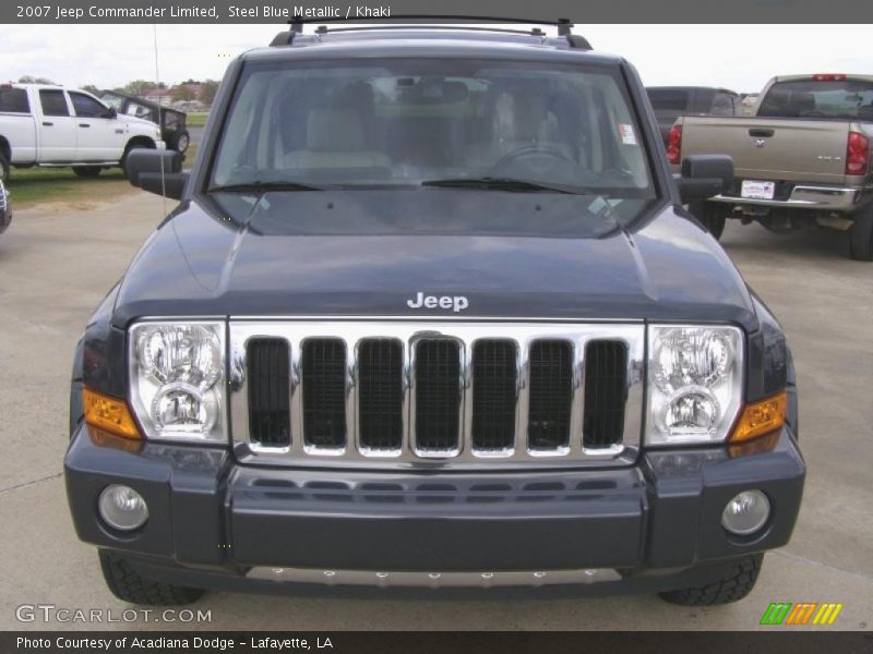 Steel Blue Metallic / Khaki 2007 Jeep Commander Limited
