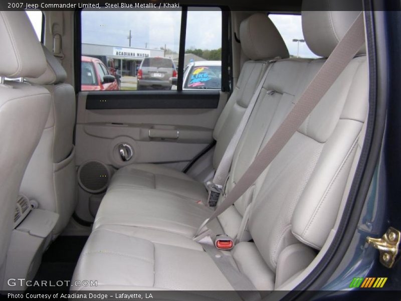 Steel Blue Metallic / Khaki 2007 Jeep Commander Limited