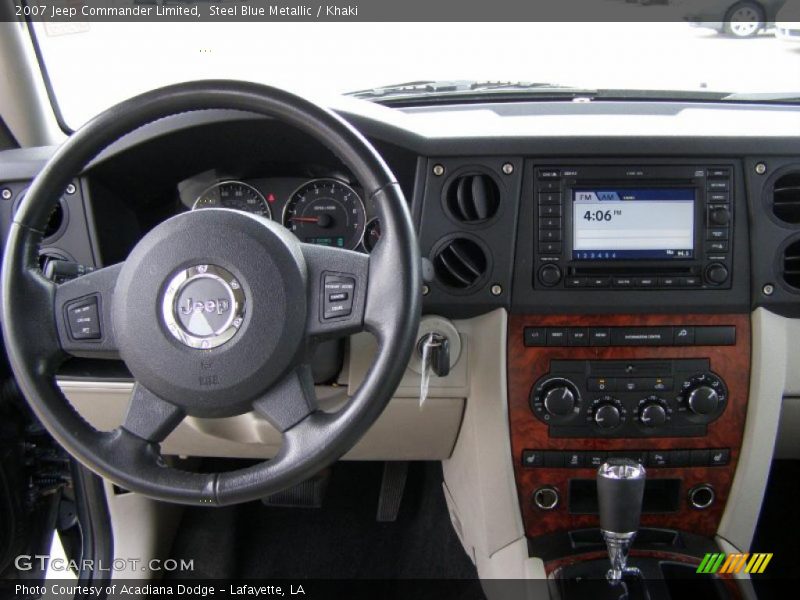 Steel Blue Metallic / Khaki 2007 Jeep Commander Limited