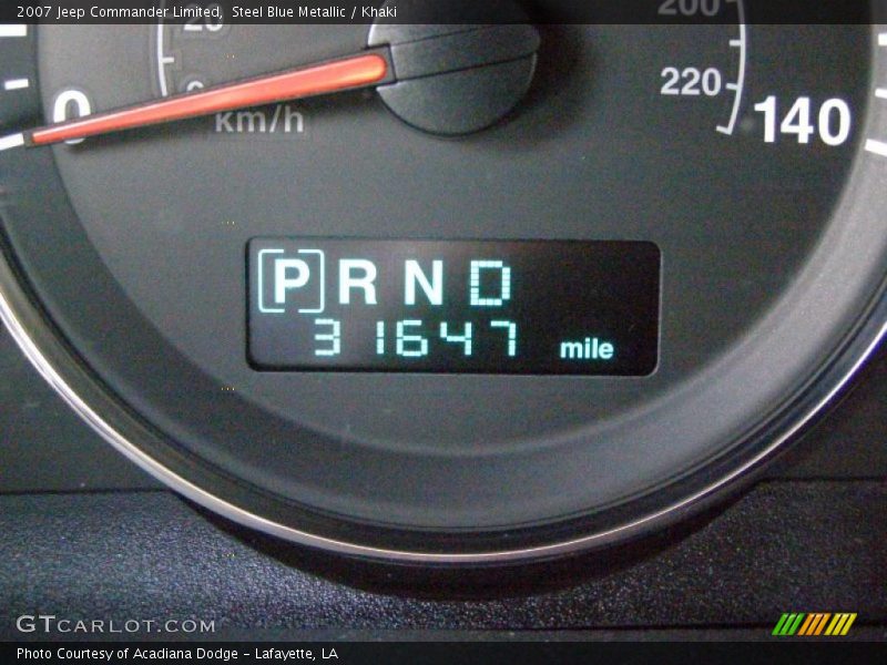 Steel Blue Metallic / Khaki 2007 Jeep Commander Limited