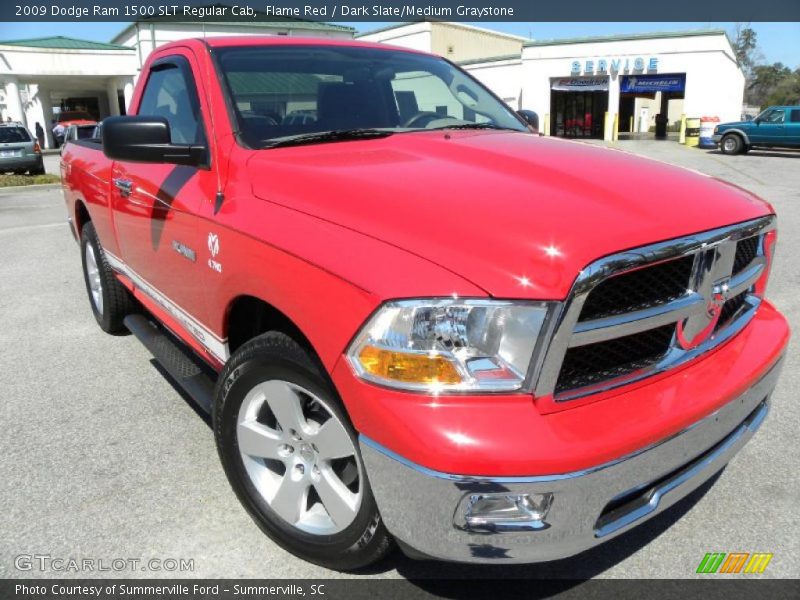Flame Red / Dark Slate/Medium Graystone 2009 Dodge Ram 1500 SLT Regular Cab