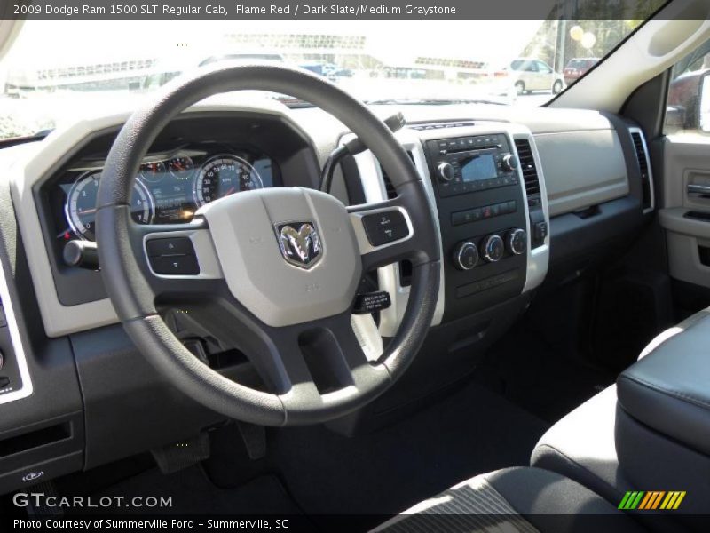 Flame Red / Dark Slate/Medium Graystone 2009 Dodge Ram 1500 SLT Regular Cab