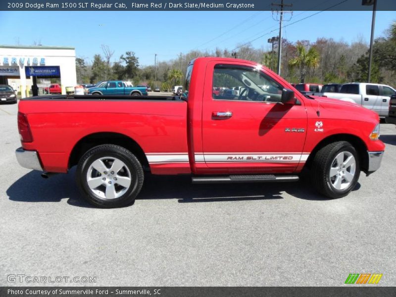 Flame Red / Dark Slate/Medium Graystone 2009 Dodge Ram 1500 SLT Regular Cab