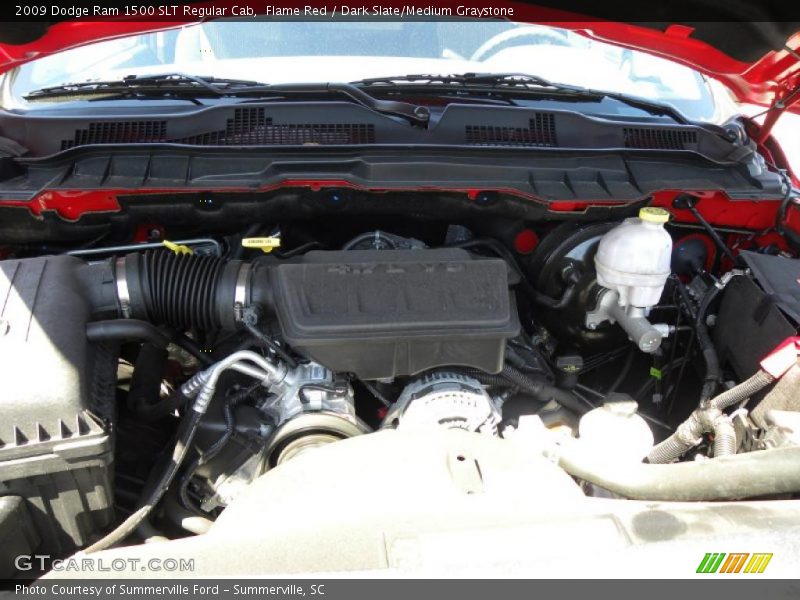 Flame Red / Dark Slate/Medium Graystone 2009 Dodge Ram 1500 SLT Regular Cab