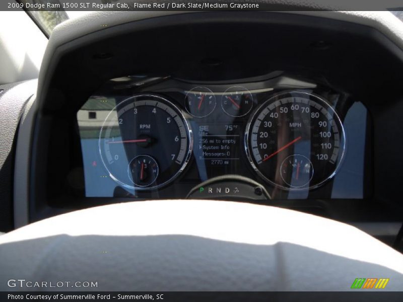 Flame Red / Dark Slate/Medium Graystone 2009 Dodge Ram 1500 SLT Regular Cab