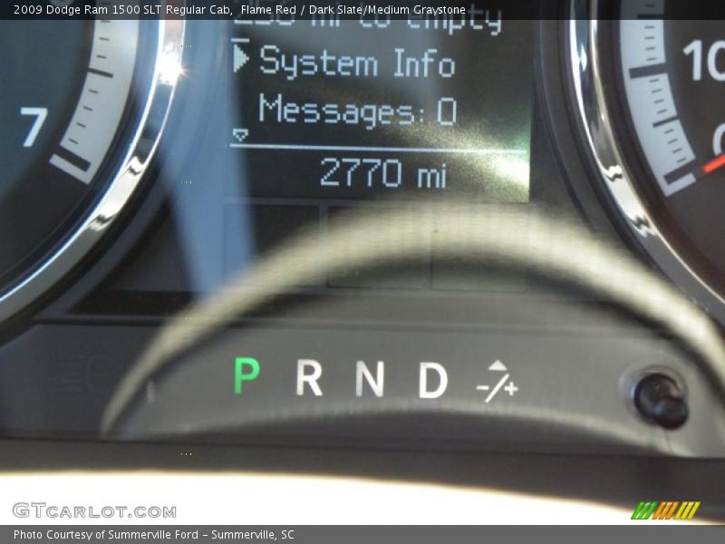 Flame Red / Dark Slate/Medium Graystone 2009 Dodge Ram 1500 SLT Regular Cab