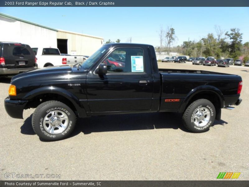 Black / Dark Graphite 2003 Ford Ranger Edge Regular Cab