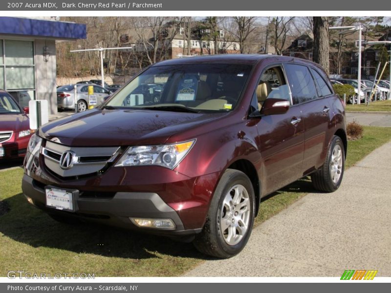 Dark Cherry Red Pearl / Parchment 2007 Acura MDX