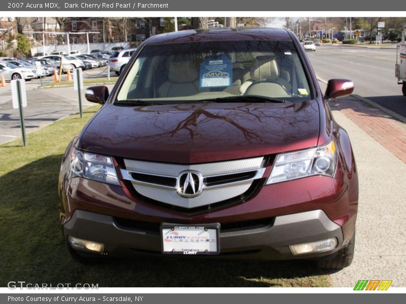 Dark Cherry Red Pearl / Parchment 2007 Acura MDX