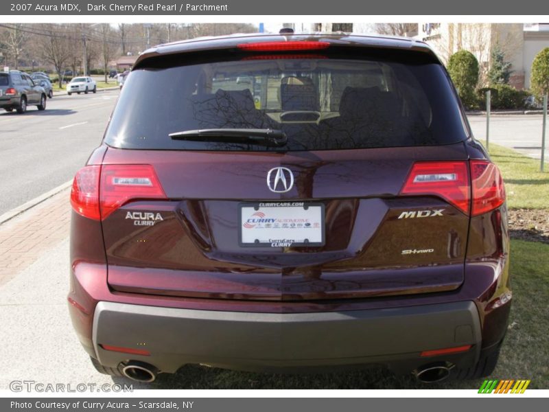 Dark Cherry Red Pearl / Parchment 2007 Acura MDX