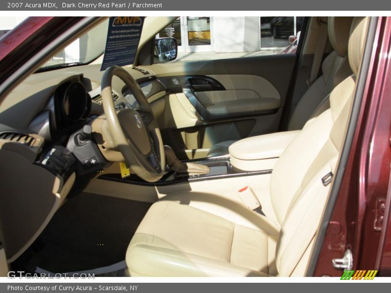 Dark Cherry Red Pearl / Parchment 2007 Acura MDX