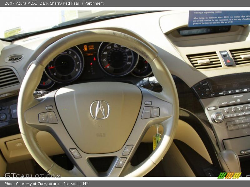 Dark Cherry Red Pearl / Parchment 2007 Acura MDX