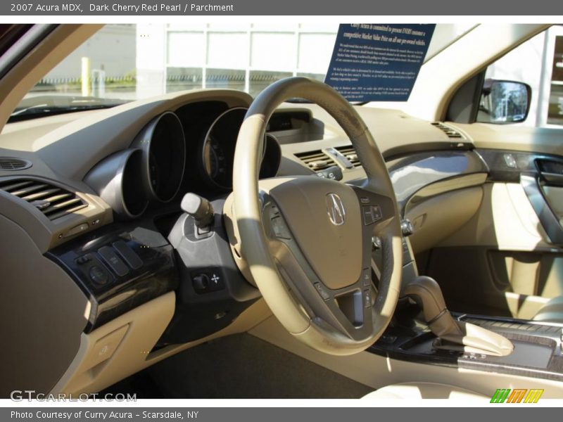 Dark Cherry Red Pearl / Parchment 2007 Acura MDX