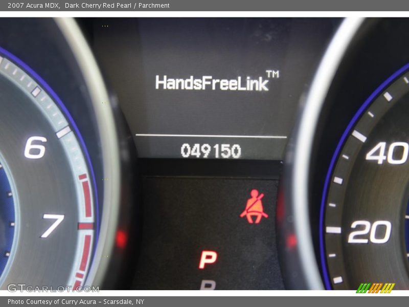 Dark Cherry Red Pearl / Parchment 2007 Acura MDX