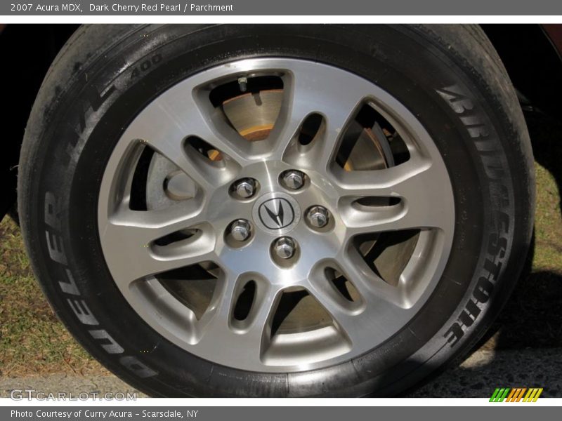 Dark Cherry Red Pearl / Parchment 2007 Acura MDX