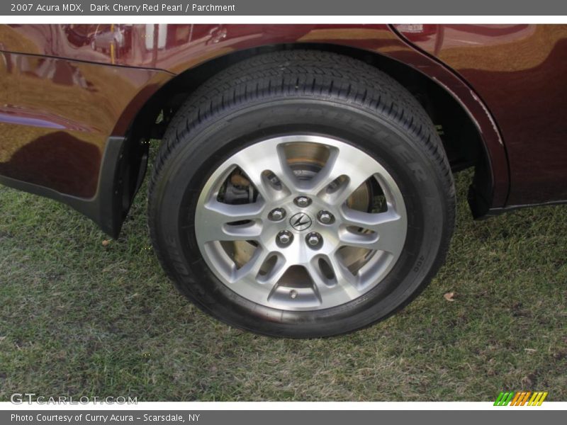 Dark Cherry Red Pearl / Parchment 2007 Acura MDX
