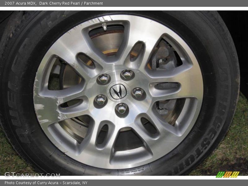 Dark Cherry Red Pearl / Parchment 2007 Acura MDX