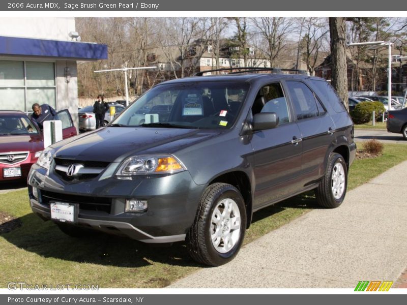 Sage Brush Green Pearl / Ebony 2006 Acura MDX