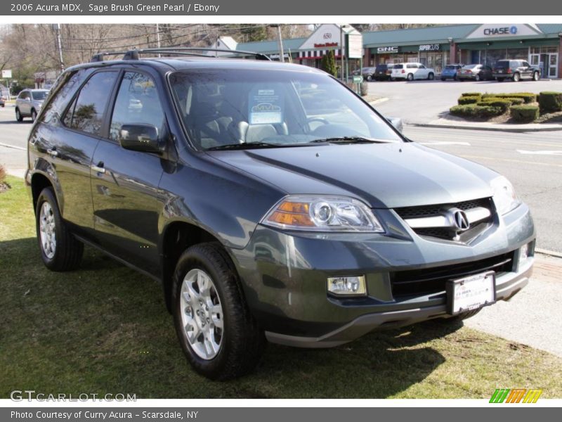 Sage Brush Green Pearl / Ebony 2006 Acura MDX