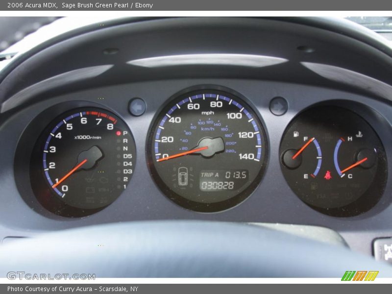 Sage Brush Green Pearl / Ebony 2006 Acura MDX