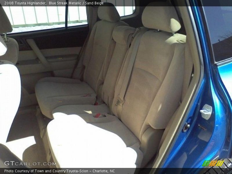 Blue Streak Metallic / Sand Beige 2008 Toyota Highlander