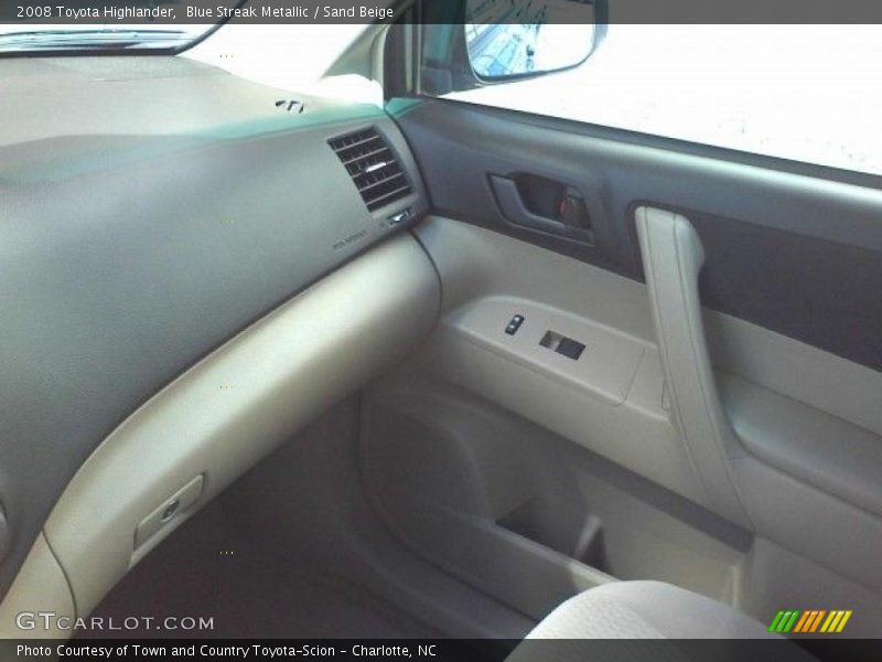 Blue Streak Metallic / Sand Beige 2008 Toyota Highlander