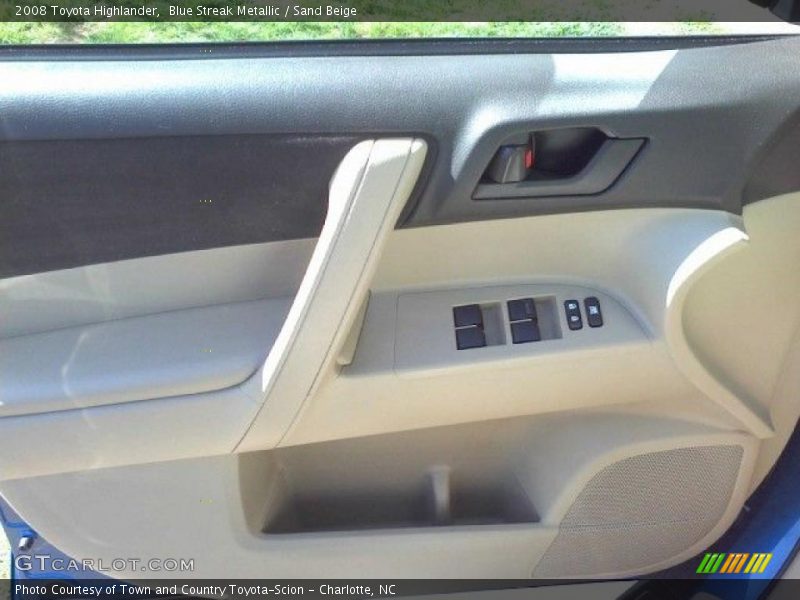 Blue Streak Metallic / Sand Beige 2008 Toyota Highlander