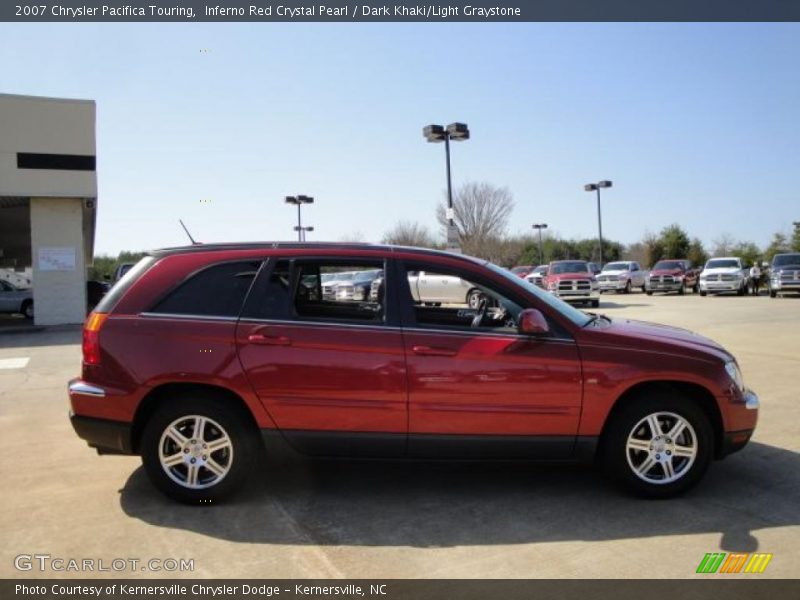 Inferno Red Crystal Pearl / Dark Khaki/Light Graystone 2007 Chrysler Pacifica Touring