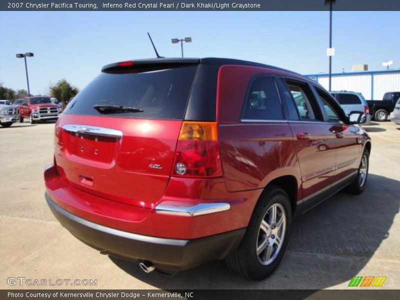 Inferno Red Crystal Pearl / Dark Khaki/Light Graystone 2007 Chrysler Pacifica Touring