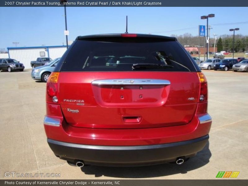 Inferno Red Crystal Pearl / Dark Khaki/Light Graystone 2007 Chrysler Pacifica Touring