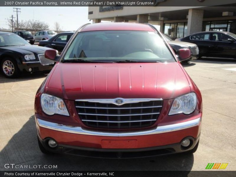Inferno Red Crystal Pearl / Dark Khaki/Light Graystone 2007 Chrysler Pacifica Touring