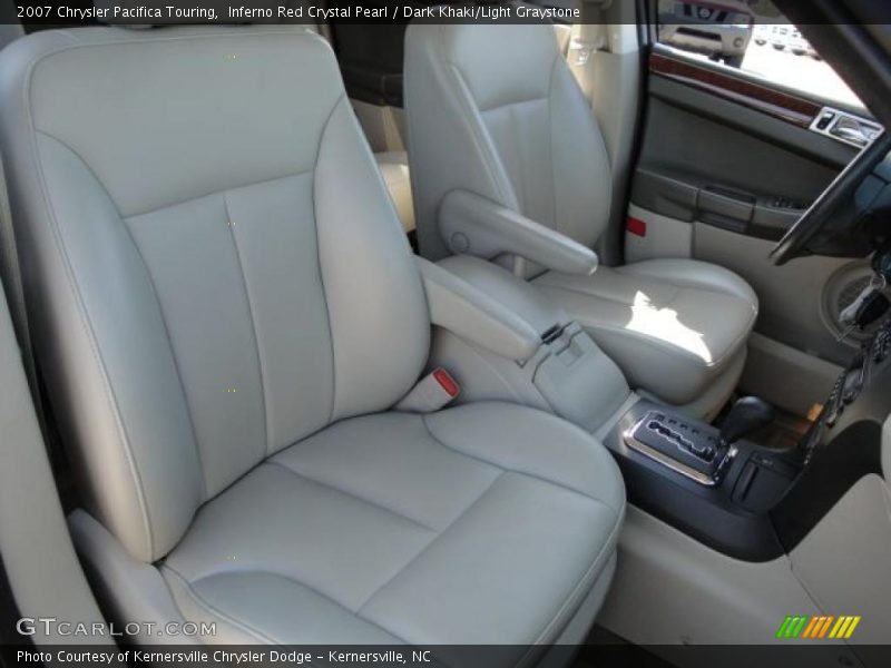 Inferno Red Crystal Pearl / Dark Khaki/Light Graystone 2007 Chrysler Pacifica Touring