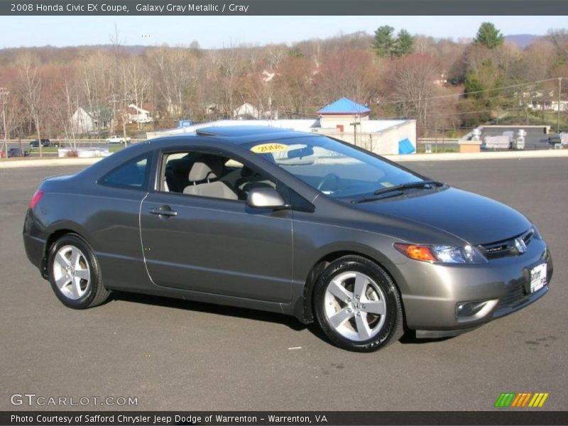 Galaxy Gray Metallic / Gray 2008 Honda Civic EX Coupe