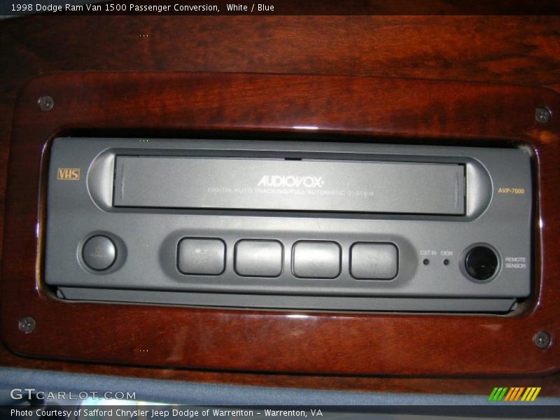 White / Blue 1998 Dodge Ram Van 1500 Passenger Conversion