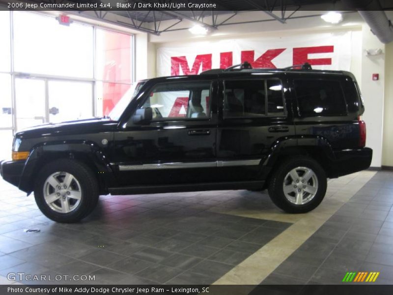 Black / Dark Khaki/Light Graystone 2006 Jeep Commander Limited 4x4