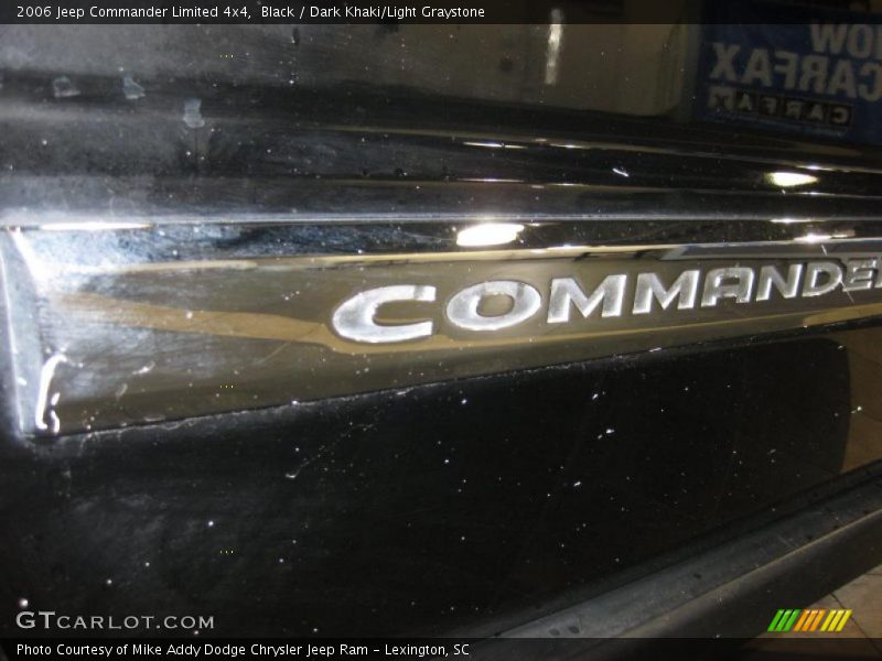 Black / Dark Khaki/Light Graystone 2006 Jeep Commander Limited 4x4