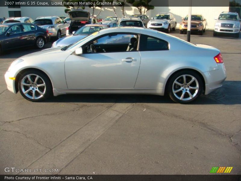 Liquid Platinum Metallic / Graphite Black 2007 Infiniti G 35 Coupe