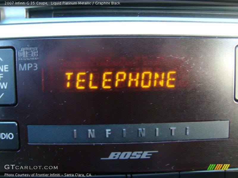 Liquid Platinum Metallic / Graphite Black 2007 Infiniti G 35 Coupe