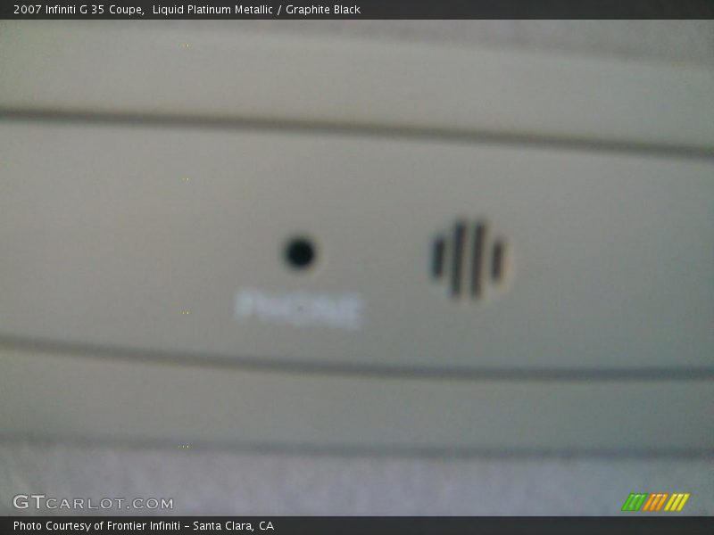 Liquid Platinum Metallic / Graphite Black 2007 Infiniti G 35 Coupe