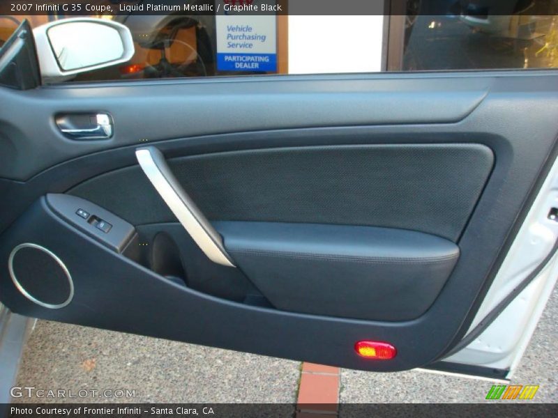 Liquid Platinum Metallic / Graphite Black 2007 Infiniti G 35 Coupe