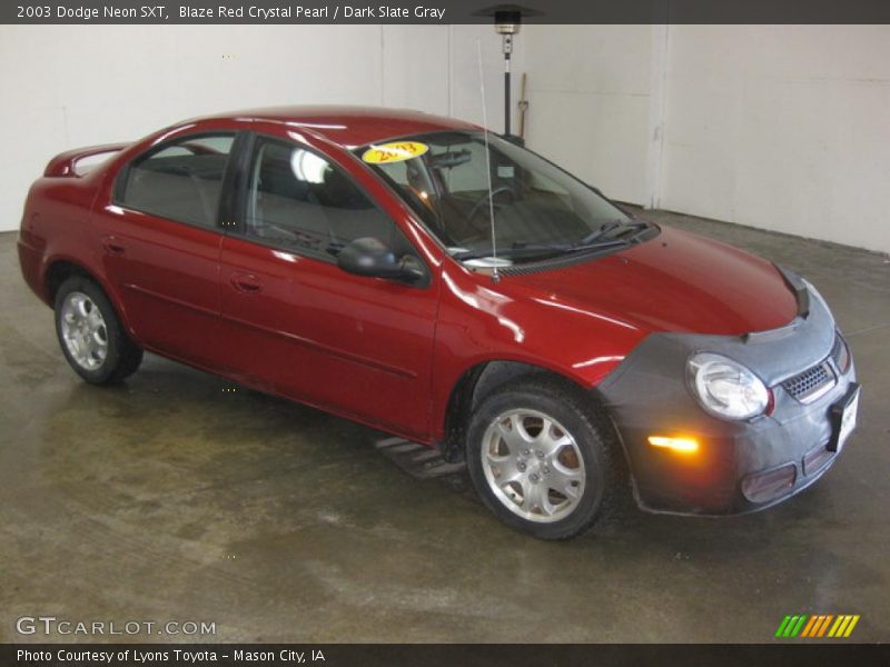 Blaze Red Crystal Pearl / Dark Slate Gray 2003 Dodge Neon SXT