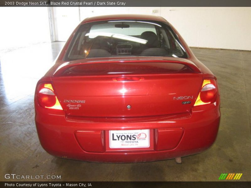 Blaze Red Crystal Pearl / Dark Slate Gray 2003 Dodge Neon SXT