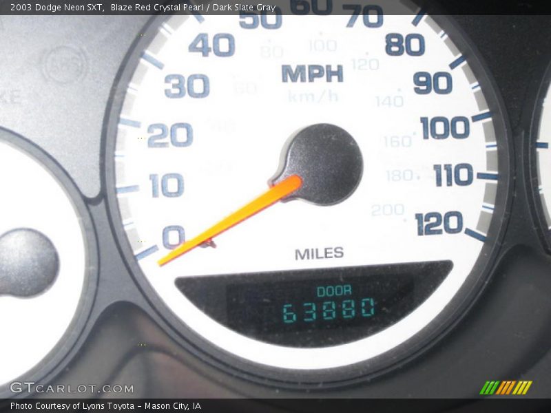 Blaze Red Crystal Pearl / Dark Slate Gray 2003 Dodge Neon SXT