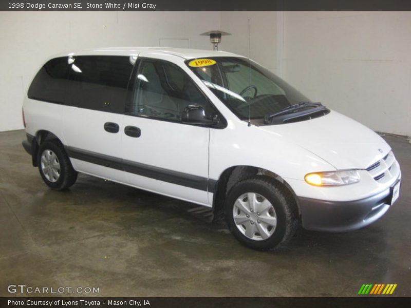 Stone White / Mist Gray 1998 Dodge Caravan SE