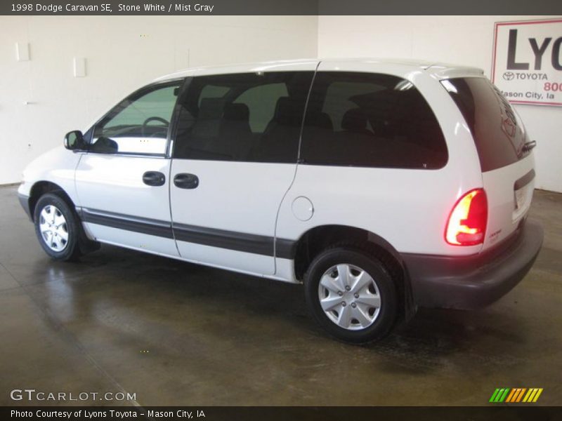 Stone White / Mist Gray 1998 Dodge Caravan SE