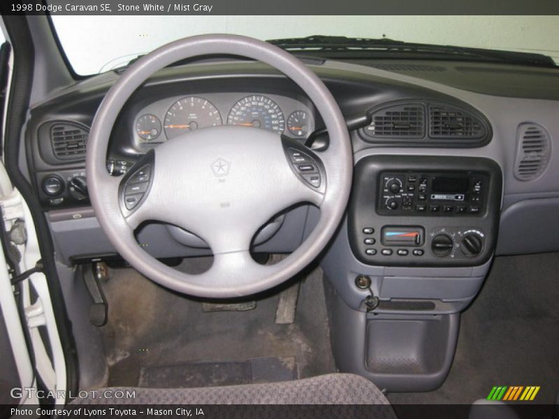 Stone White / Mist Gray 1998 Dodge Caravan SE