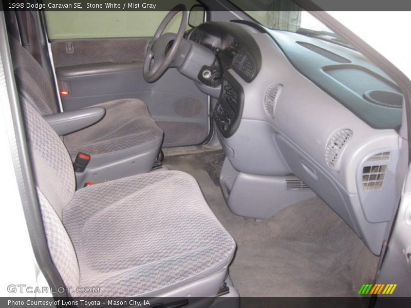 Stone White / Mist Gray 1998 Dodge Caravan SE